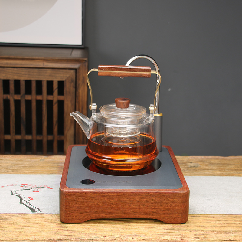 전기 세라믹 스토브 + 1100ml 에보니 핸들 포트