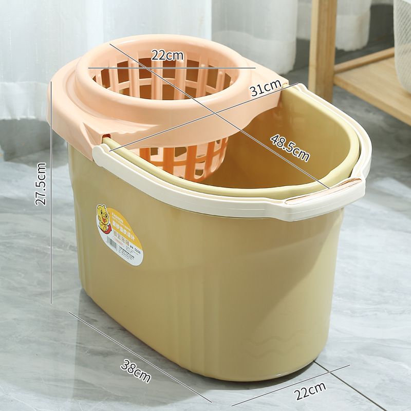 만화 밝은 갈색(둥근 머리 걸레에 적합)