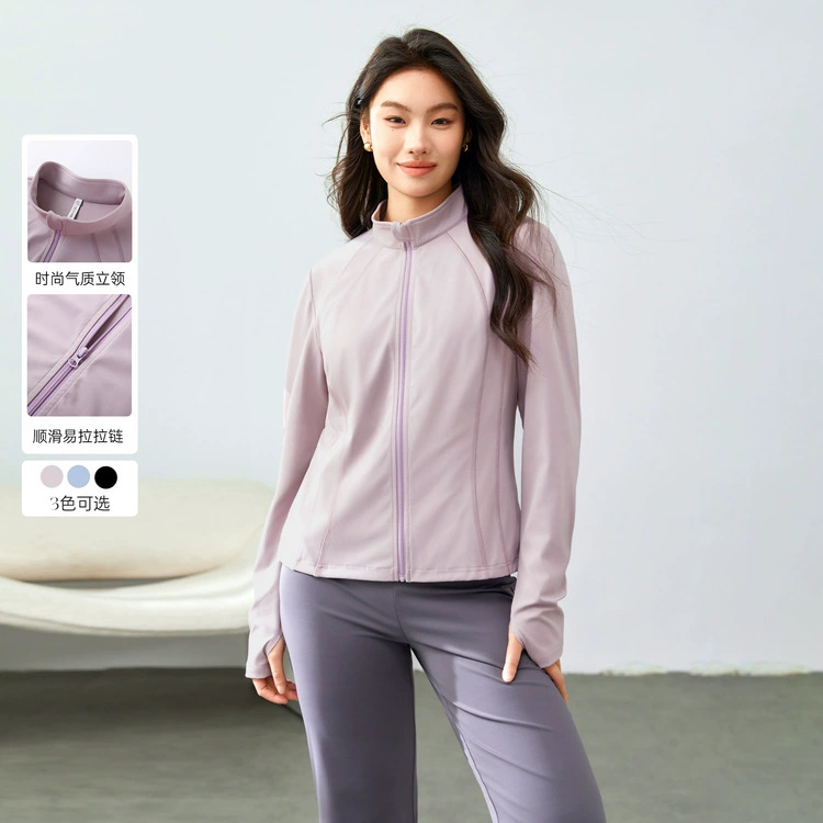 [Праздничный спортивный стиль, тонкая одежда для йоги, короткая куртка] Funny Show большой размер женский толстый мм весенний новый