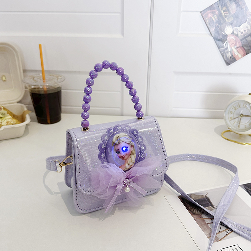 Bolsos de mochila para niños, princesa Aisha, bolsos de hombro de moda para niñas, bolsos de perlas para niñas.