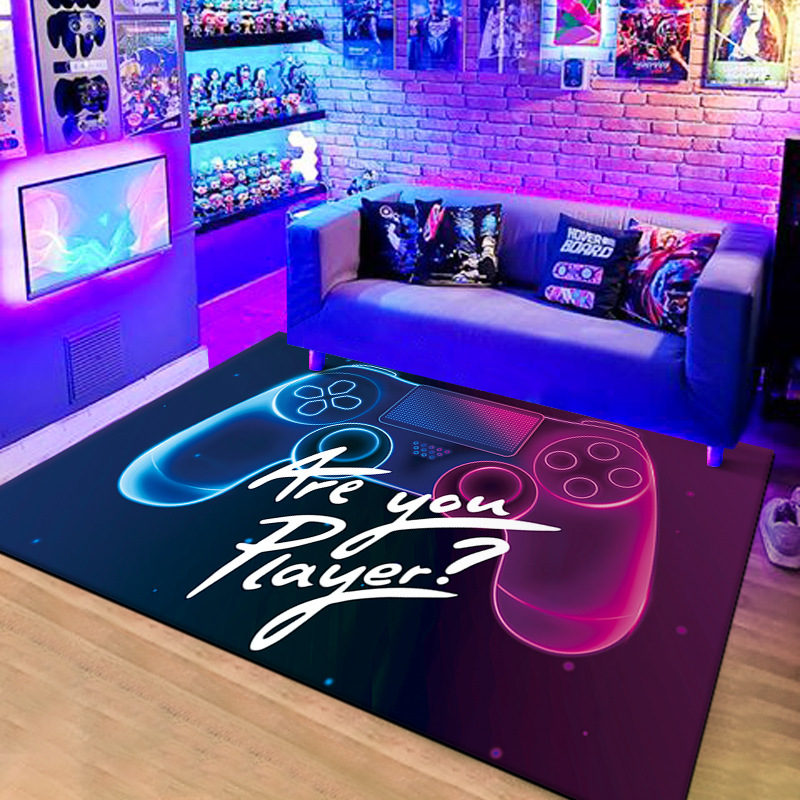 Amazon neón consola de videojuegos mango cristal terciopelo hogar Sala fresco decorativo Mesa café sofá Alfombras