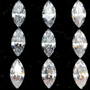 Horse Eye MS MQ Guitai Material 5ASPG Cut Zircon Cubic Zirconia Bare Stone