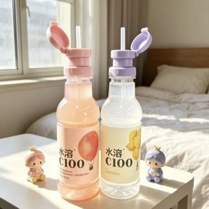 Mineral Water Bottle Straw Conversion Portable Drinking Cap Anti-Choking Water Bottle Cap Children's Water Bottle Baby Mouth Cap Adapter Straw