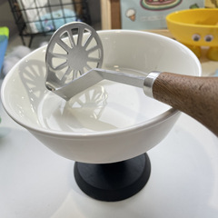 Japanese mashed potato press masher household baby stainless steel egg crushing masher artifact baby food supplement