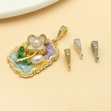 18k��������ɫ�f�ܿ��ʯ���ӿ�diy������朵��������Ʒ���