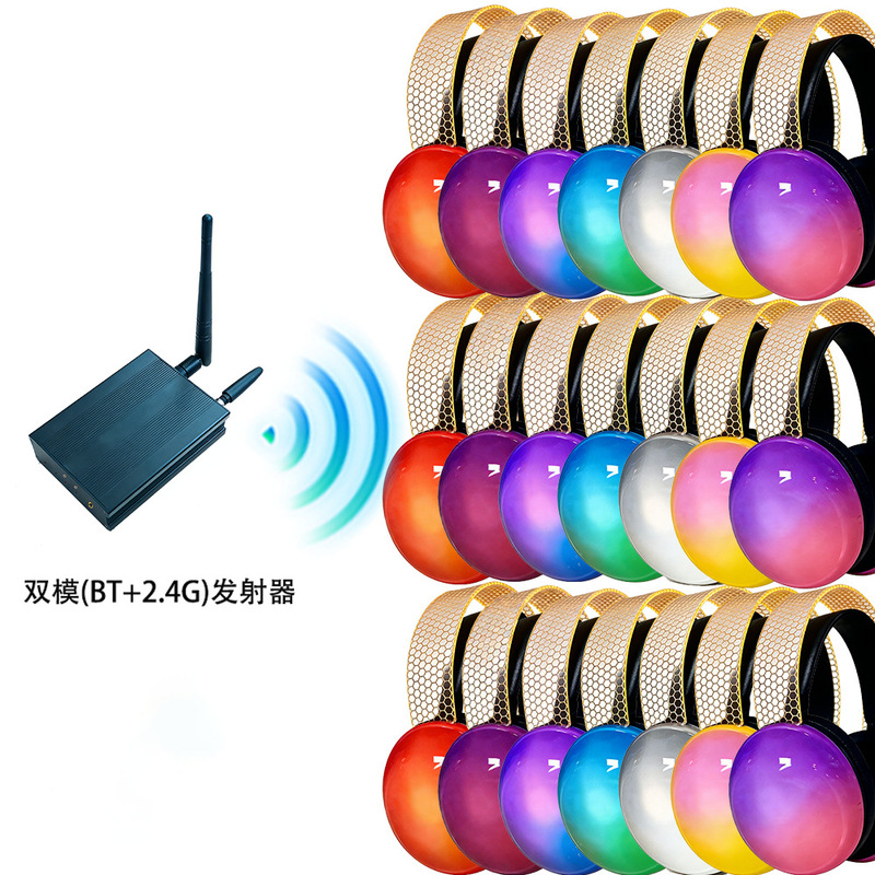 2026 New Silent Disco Dj Headphones for Club Parties, Three-In-One Led Light-Up Bluetooth Headset 2026 New Silent Disco Dj Headphones for Club Parties, Three-In-One Led Light-Up Bluetooth Headset