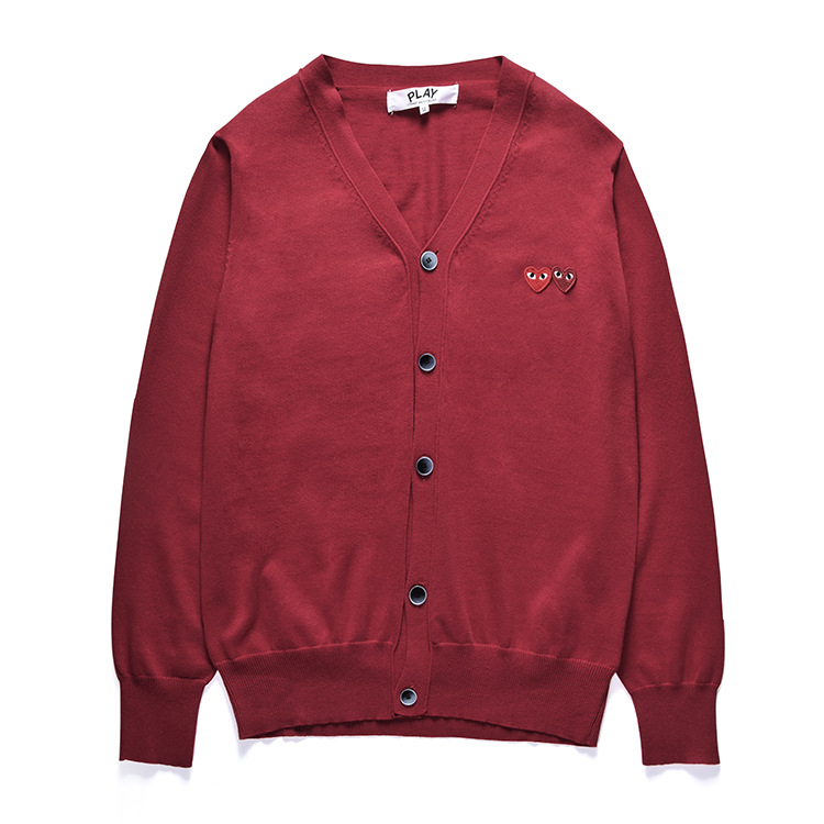 레드 브이넥(남성 스타일)