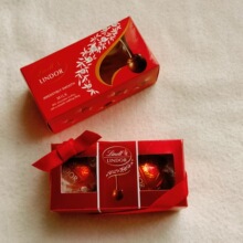 瑞士莲盒子空盒巧克力2粒装的盒子透明盒结婚满月伴手礼礼盒批零