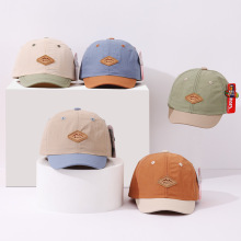 儿童帽子韩版时尚菱形标速干棒球帽夏天男女童户外防晒遮阳鸭舌帽