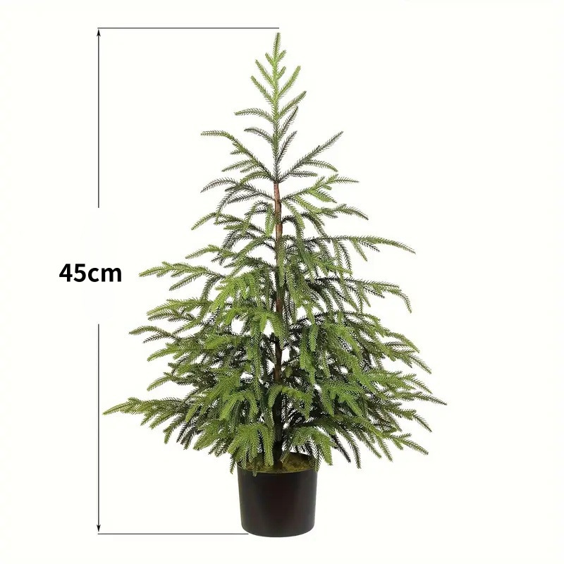 模擬ミニクリスマスツリー松ヒノキ緑の植物ホームリビングルームオフィスショップホテル装飾装飾品|undefined