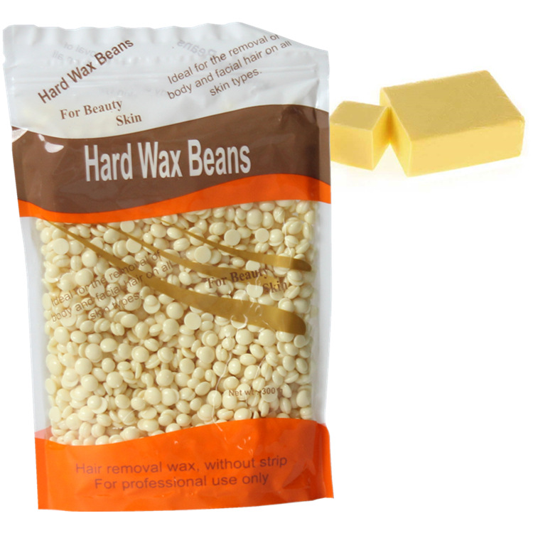 Venta al por mayor transfronteriza 300g de cera depilatoria sin papel cera dura sólida desgarrando cera dura cera depilatoria palo cera caliente traje de la máquina