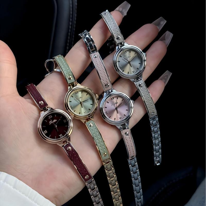 Scottie Stylish Women's Watch with a High-End Feel, Cross-Border Hot-Selling Chain-Style Waterproof Watch for Women, Red Watch