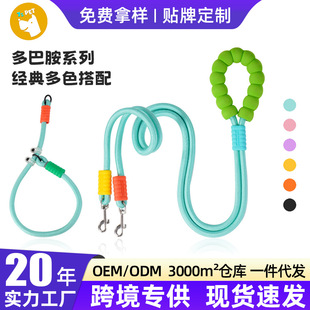 New Cross-border Large Dog Universal Traction Rope Anti-break Neck Collar One Rope Multi-purpose Dog Walking Artifact