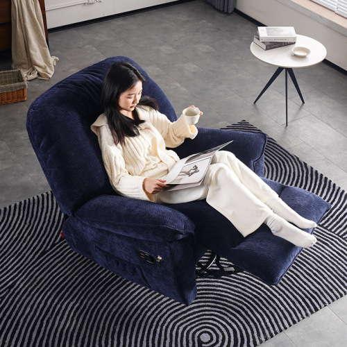 First-class space capsule lazy sofa single chair electric reclining gaming multi-functional haptic speaker massage swivel fabric