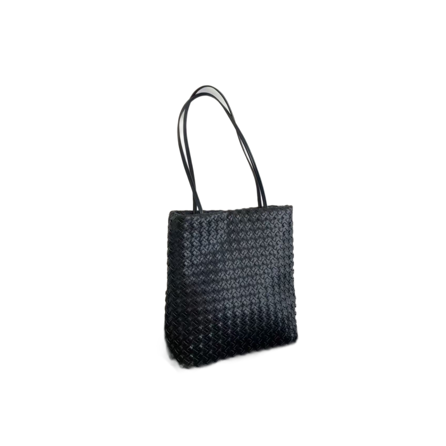 Women's Luxury Vegetable-Tanned Leather Hand-Woven Hobo Underarm Bag Soft Leather Casual Commuter Tote - Thumbnail 5