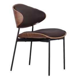 意式极简弯曲木现代复古休闲商业主题餐厅北欧咖啡厅伊姆斯餐椅子
