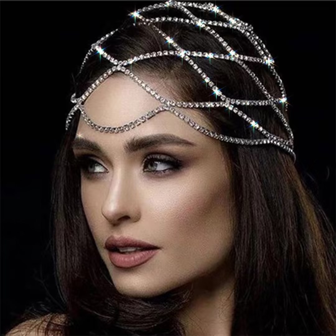 Nueva banda de pelo hecho a mano accesorios de cristal coreano accesorios de boda estilo princesa