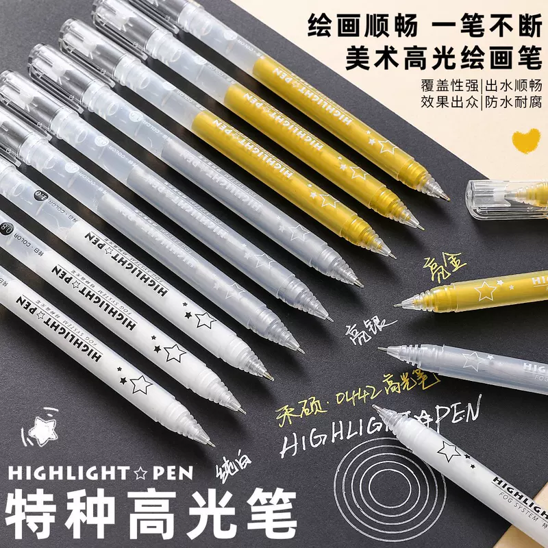禾硕 Capacious highlighter for students, brush, scheduler, DIY