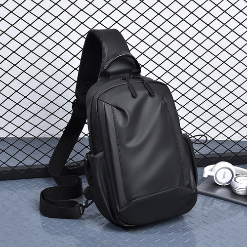 Cross-border waterproof backpack men's casual crossbody bag stylish men's chest bag sports chest bag multifunctional wear-resistant bag