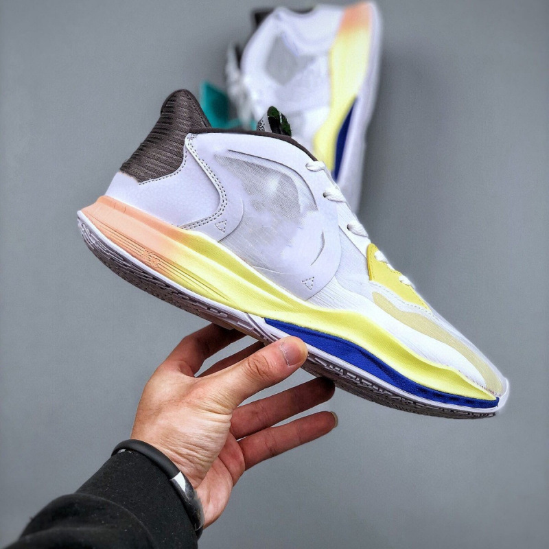 アイバニス 5 世代白青黄色夏ロートップ Kyrie5 ロー黒白赤メンズ実用的な耐摩耗性エアクッションバスケットボールシューズ女性用|undefined