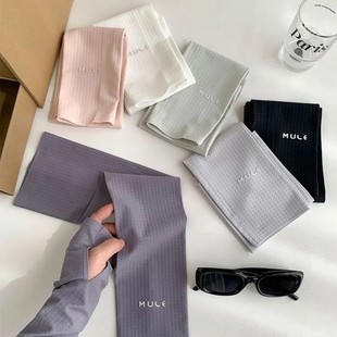 Outdoor Sports Loose Sun Protection Ice Sleeves for Women Summer Waffle Anti-Uv Sunshade Ice Silk Sleeves Cycling Arm Protection