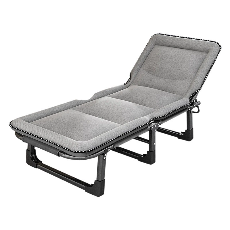 Раскладная кровать Спинка Nap Recliner Домашний складной Одноместный ворс Артефакт Простой сопровождающий армейскую кровать оптом