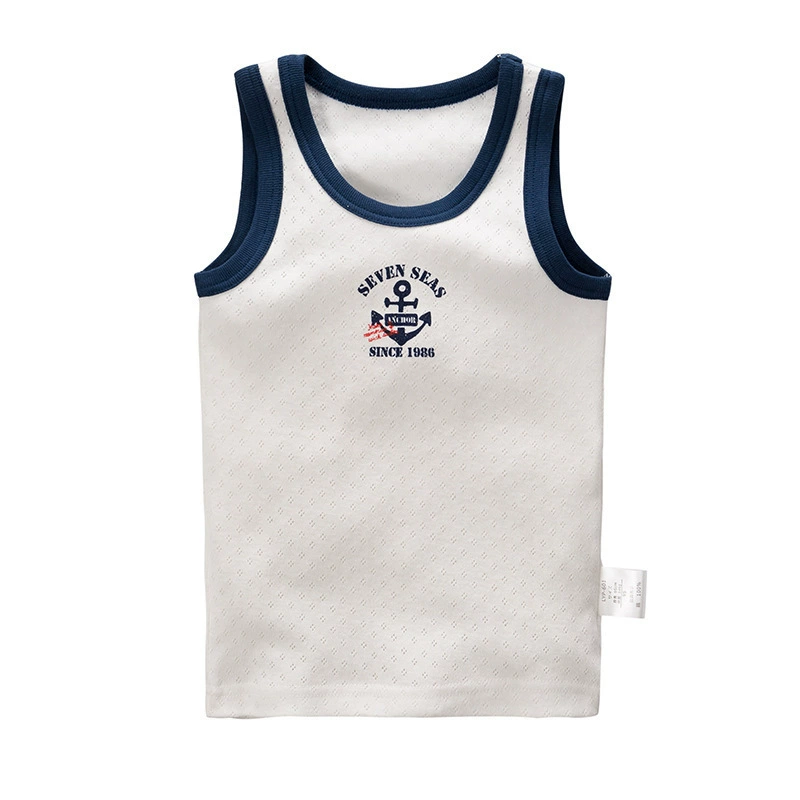 Одна упаковка из 3 штук по цене японского Songyou Xisongwu Navy's Eye Cotton Polying Workers Workers Workers Workers Workers Workers, водопоглощающий детский жилет