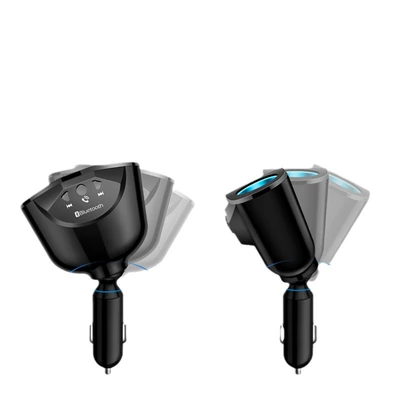 Flash Drive-Compatible Bluetooth Cigarette Lighter: Mobil şarj cihazları