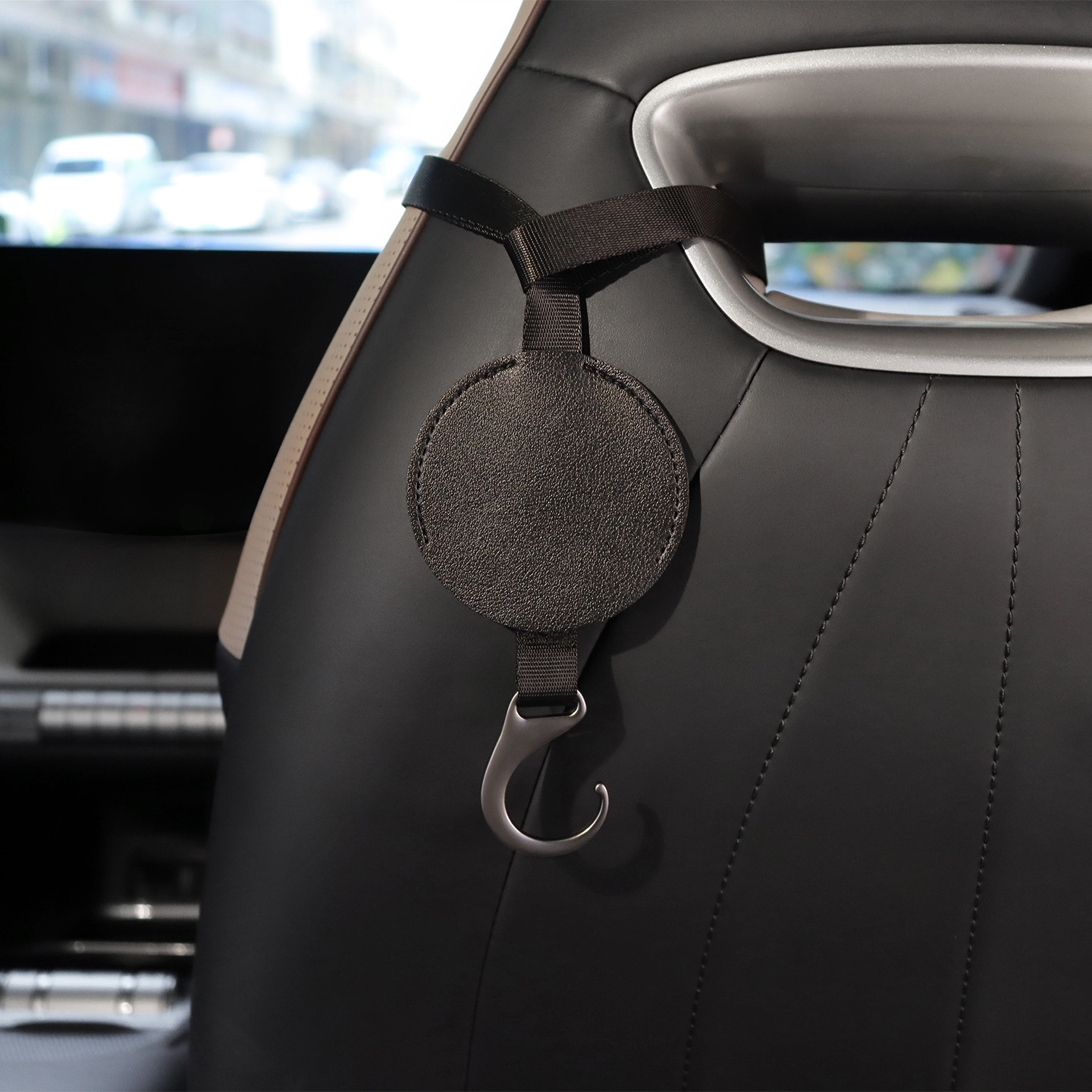 Automóvil trasero estrella cerdo creativo gancho de automóvil multifuncional todo en un asiento trasero gancho de dibujos animados gancho oculto