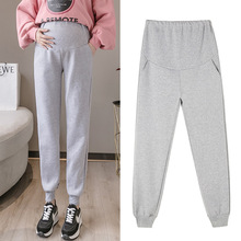 实拍2025新款束脚孕妇裤春秋外穿宽松休外运动休闲穿裤
