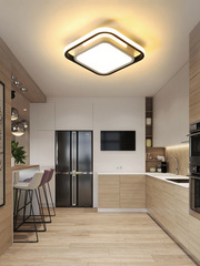 方形led過道燈走廊燈雷達聲控智能人體感應燈入戶玄關陽台吸頂燈