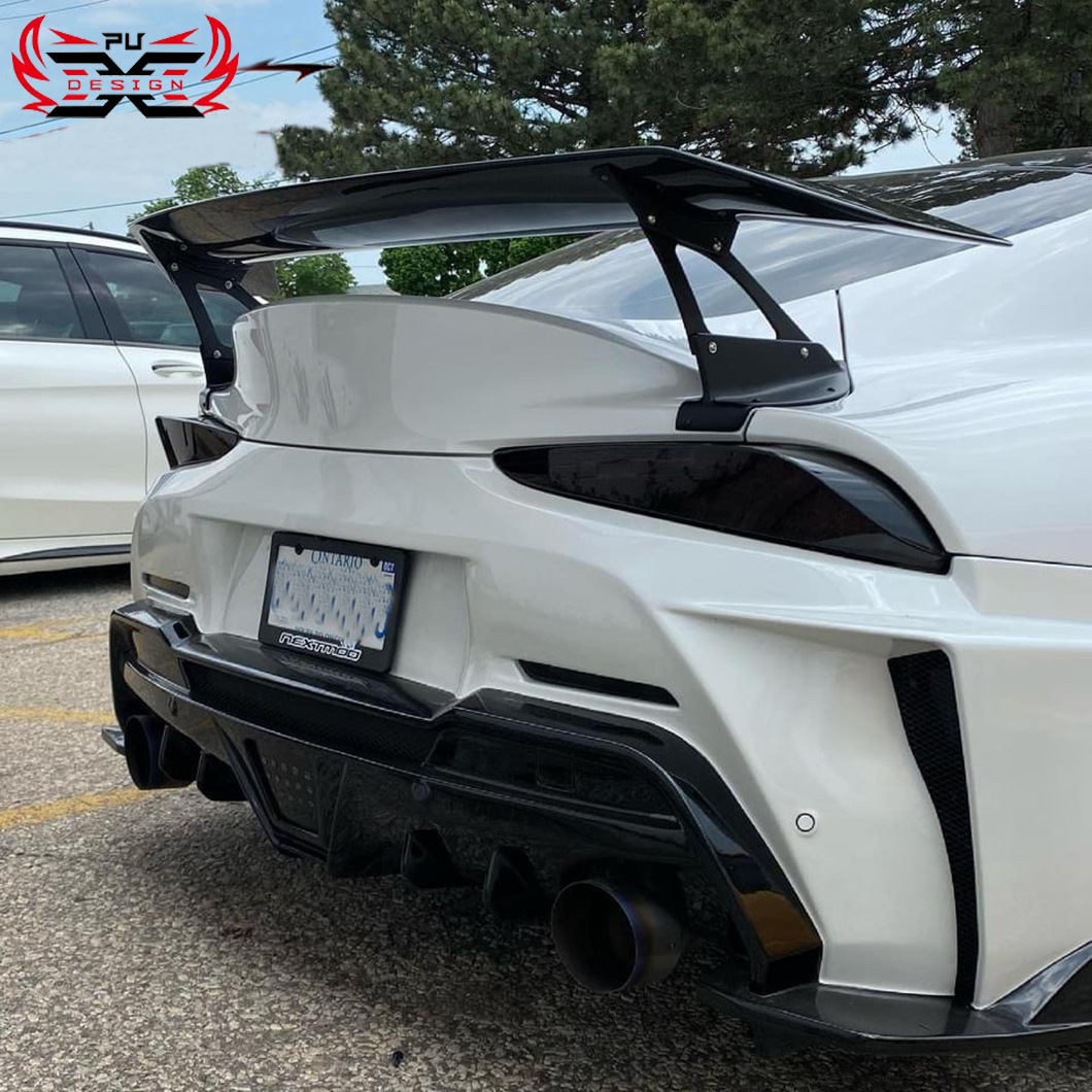 Suitable for Toyota Supra A90 A91 Bumper Modification Vol Decorative Rear Wing Dry Carbon Fiber Mk5 Spoiler