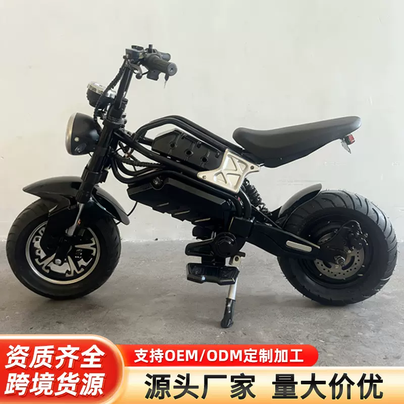 厂家直发48V12-20A电动成人代步车儿童高颜值暴帅摩托造型电动车