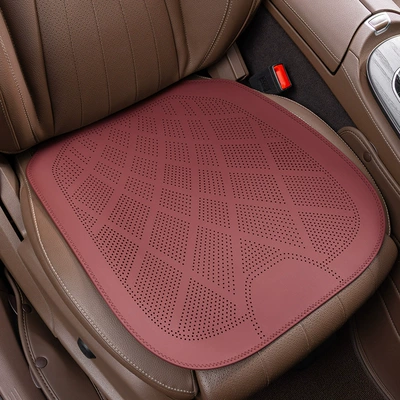 Four Seasons Pad car seat cushion for all seasons - ultra-thin-and-breathablefront-row-single-piece-volcano-red-clean-labelno-logo