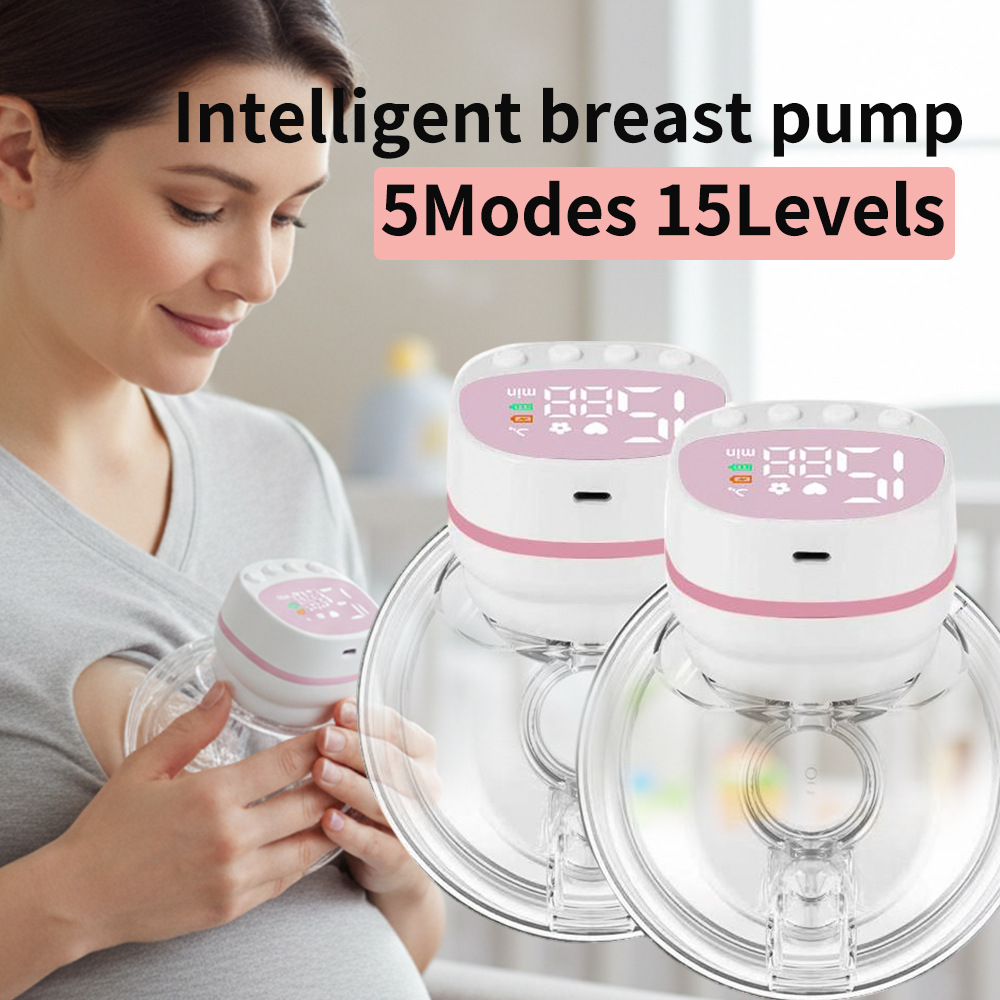 Breast Pump Wearable Electric Breast Pump Silent Large Suction Smart Massage Painless Breast Pump Cross-Border
