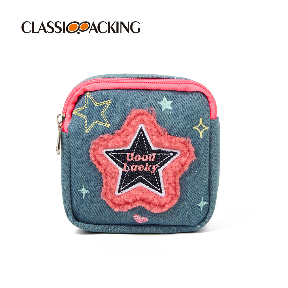 Bolsa de almacenamiento de toallas sanitarias de gran capacidad, ropa de estudiante de niña, bolsa pequeña de toalla de tía, mini bolsa de luna linda portátil