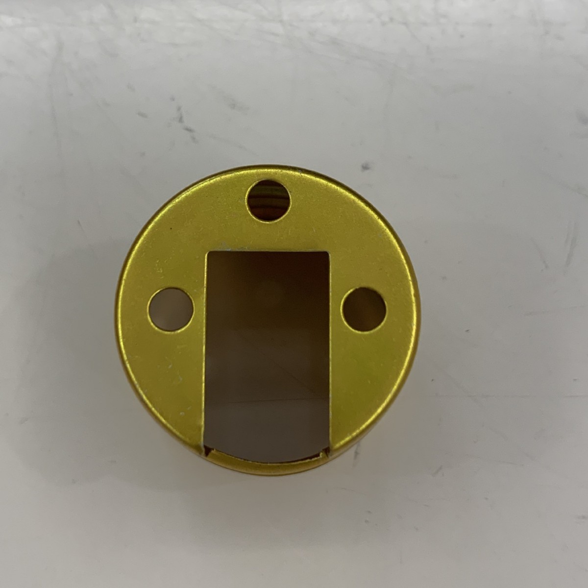 Anillo de lámpara de tornillo de aluminio amarillo portalámparas de tres orificios accesorios de portalámparas accesorios de bombilla portalámparas al por mayor