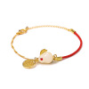 Accessory, red rope bracelet, birthday charm, Chinese adjustable rabbit, wholesale