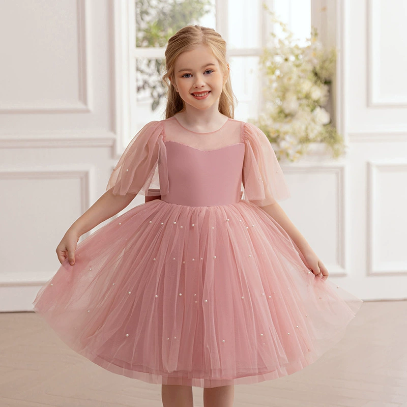 Платье для девочек для выступлений на сцене, свадебное платье, платье для выступлений на скрипке и фортепиано, детское платье принцессы для дня рождения