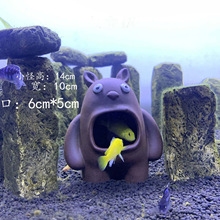 鱼缸造景躲避洞产卵罐鱼虾躲藏屋异型创意陶瓷繁殖罐爬宠躲避批发