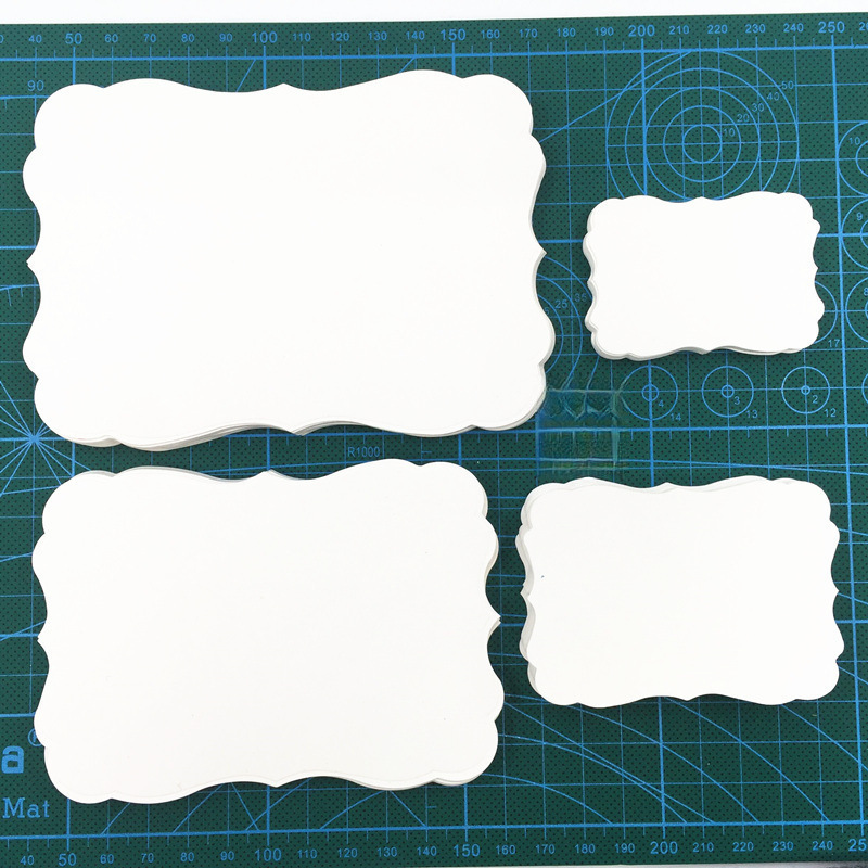 Lace Special-Shaped 315g White Cardboard Printed Piece Collage Hand-Painted Card Blank Scrapbooking Photo Album Greeting Card Handmade Material