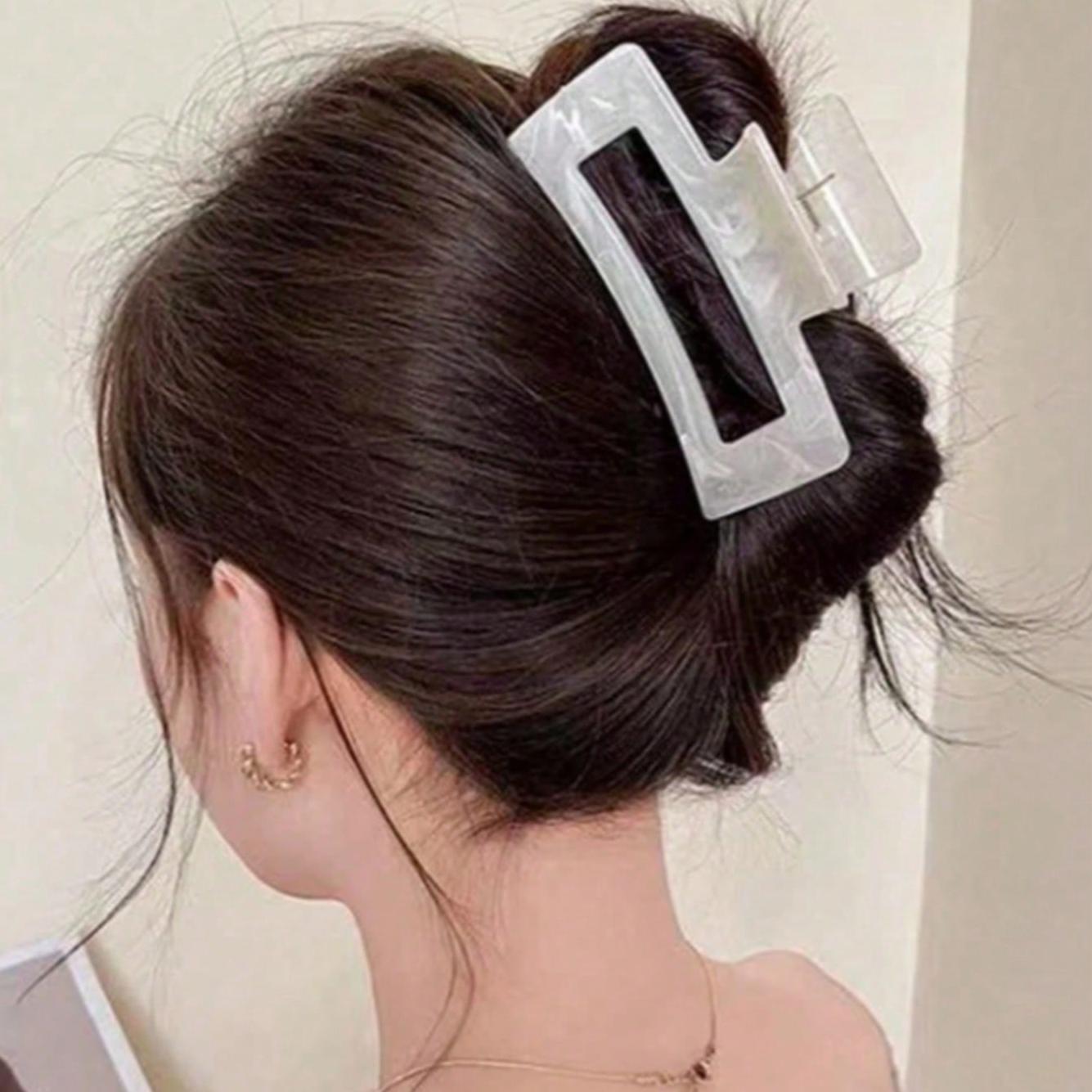 Ventas transfronterizas calientes acrílicas agarrar clip de cabello de tiburón cabeza de mujer clip de cabello de baño clip de cabello toque de cabello image 3