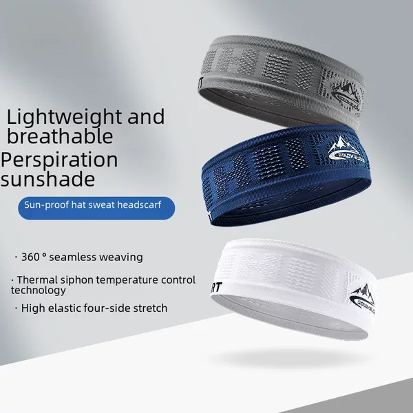 New Sports Headband Men's and Women's Outdoor Running Fitness Sweat-wicking Breathable High Elastic Hair Band Hair Bandana XMZ249
