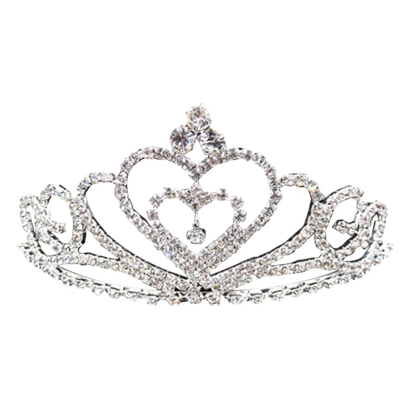 Vestido de novia con corona de diamantes de imitación vestido de novia fiesta de cumpleaños antideslizante atmosférico peine para el cabello joyería nueva diadema al por mayor