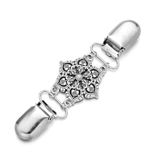 Cross-border popular European and American retro brooch clip shawl scarf cardigan sweater tight brooch clip high-end brooch wholesale
