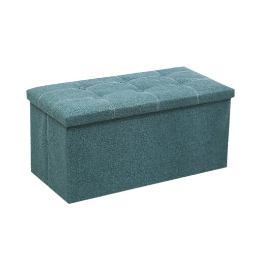 Multifunctional Simple Storage Stool, Cotton Linen Rectangle Storage Bench, High Load Capacity Shoe Bench