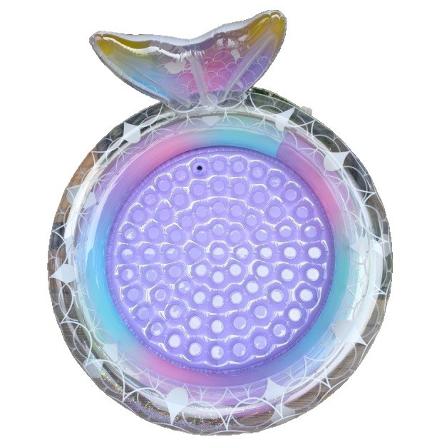 Piscina de sirena de ensueño doble anillo piscina infláble mariposa piscina de luz de luna espesa PVC hogar bebé de verano image 6