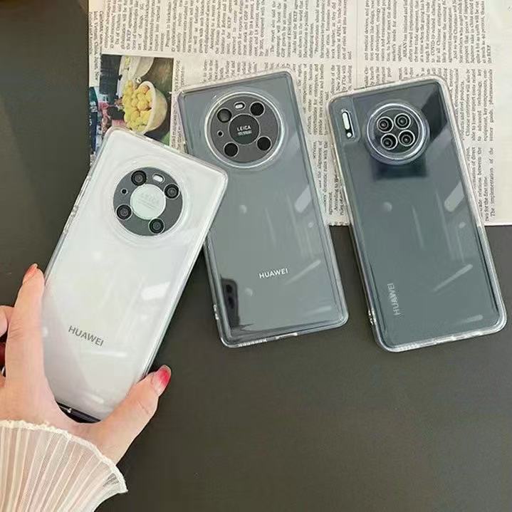 Color sólido simple adecuado para la nueva carcasa del teléfono móvil Huawei P70 Honor 100pro alta transparencia mate60 todo incluido NOVA12