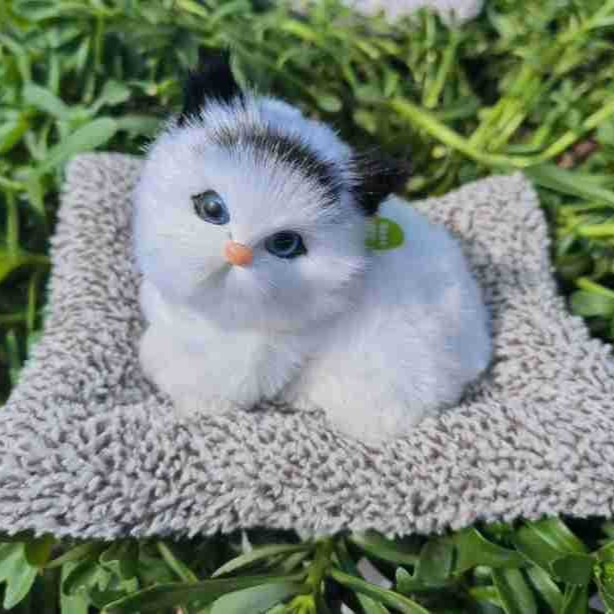 Carbón activado para adornos de automóviles nuevo gato simulado muñeca montado en el automóvil para eliminar formaldehído para atraer la fortuna al por mayor fresco image 2