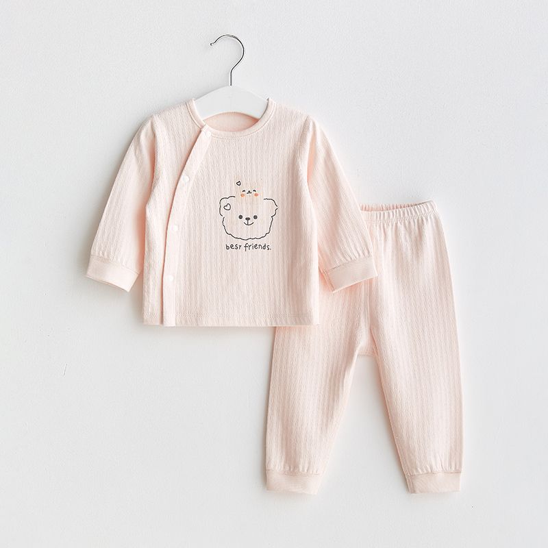 Baby Autumn Suit Men's and Women's Baby Autumn Clothes Autumn Trousers Newborn Clothes Winter Base Underwear Pure Cotton Pajamas Spring